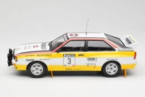 Audi Quattro A2 #3 S. Blomqvist / B. Cederberg Audi Sport Winners Sanyo Rally of New Zealand 1984 Minichamps 1:18 155841103 M — kuva 3 / 6