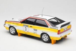 Audi Quattro A2 #3 S. Blomqvist / B. Cederberg Audi Sport Winners Sanyo Rally of New Zealand 1984 Minichamps 1:18 155841103 M — kuva 5 / 6