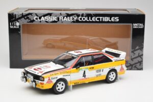 Audi Quattro A2 #4 W. Rohrl / C. Geistdorfer Rally de Portugal 1984 Sun Star 1:18 4224 Metalli — kuva 8 / 8
