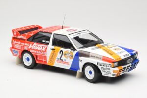 Audi Quattro A2 Schmidt Motorsport #2 H. Demuth / W. Lux Winners Hunsrück Rally 1984 Minichamps 1:18 155841102 Metalli — kuva 4 / 6