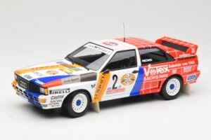 Audi Quattro A2 Schmidt Motorsport #2 H. Demuth / W. Lux Winners Hunsrück Rally 1984 Minichamps 1:18 155841102 Metalli
