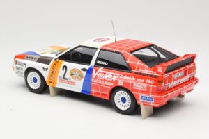 Audi Quattro A2 Schmidt Motorsport #2 H. Demuth / W. Lux Winners Hunsrück Rally 1984 Minichamps 1:18 155841102 Metalli — kuva 5 / 6
