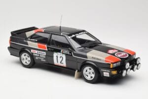 Audi Quattro #12 M. Mouton / F. Pons Audi Sport Rally de Portugal 1981 Minichamps 1:18 155811112 Metalli — kuva 4 / 6