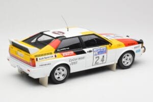 Audi Quattro #24 M. Demuth / M. Daniels Audi Sport Lombard RAC Rally 1982 Minichamps 1:18 155821124 Metalli — kuva 2 / 6