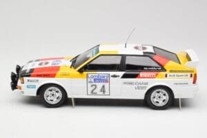 Audi Quattro #24 M. Demuth / M. Daniels Audi Sport Lombard RAC Rally 1982 Minichamps 1:18 155821124 Metalli — kuva 3 / 6