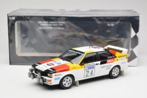 Audi Quattro #24 M. Demuth / M. Daniels Audi Sport Lombard RAC Rally 1982 Minichamps 1:18 155821124 Metalli — kuva 6 / 6