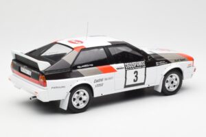 Audi Quattro #3 H. Mikkola / A. Hertz Rally Finland 1982 IXO 1:18 18RMC094A Metalli — kuva 2 / 6