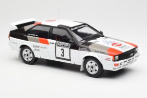 Audi Quattro #3 H. Mikkola / A. Hertz Rally Finland 1982 IXO 1:18 18RMC094A Metalli — kuva 4 / 6
