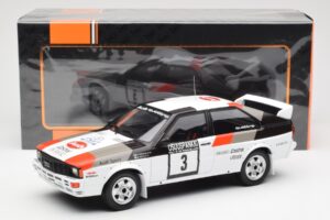 Audi Quattro #3 H. Mikkola / A. Hertz Rally Finland 1982 IXO 1:18 18RMC094A Metalli — kuva 6 / 6