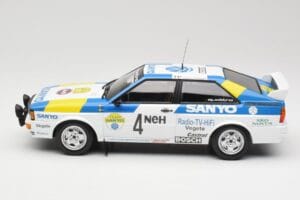 Audi Quattro #4 S. Blomqvist / B. Cederberg Audi Sport Sweden Winners International Swedish Rally 1982 Minichamps 1:18 155821 — kuva 3 / 6