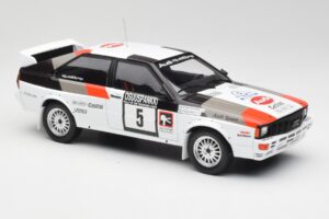 Audi Quattro #5 H. Mikkola / A. Hertz 1000 Lakes Rally 1982 IXO 1:18 18RMC094B Metalli — kuva 4 / 6