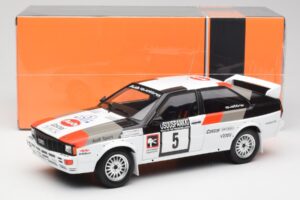 Audi Quattro #5 H. Mikkola / A. Hertz 1000 Lakes Rally 1982 IXO 1:18 18RMC094B Metalli — kuva 6 / 6