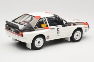 Audi Quattro Sport S1 #5 J. Buffum / N. Wilson Olympus Rally 1986 Otto 1:18 OT1159 Hartsi — kuva 2 / 6