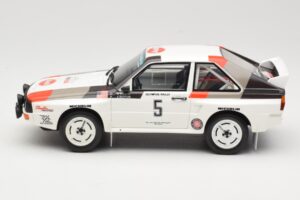 Audi Quattro Sport S1 #5 J. Buffum / N. Wilson Olympus Rally 1986 Otto 1:18 OT1159 Hartsi — kuva 3 / 6