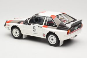 Audi Quattro Sport S1 #5 J. Buffum / N. Wilson Olympus Rally 1986 Otto 1:18 OT1159 Hartsi — kuva 5 / 6