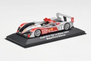 Audi R10 TDI LMP1 #1 F. Biela / E. Pirro / M. Werner 24 Hours of Le Mans 2007 Minichamps 1:43 5020700213 Metalli — kuva 2 / 4