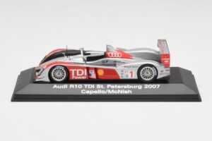 Audi R10 TDI #1 R. Capello / A. McNish / T. Kristensen 24 Hours of Le Mans 2007 Minichamps 1:43 5020700243 Metalli