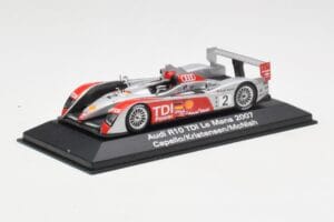 Audi R10 TDI LMP1 #2 R. Capello / T. Kristensen / A. McNish 24 Hours of Le Mans 2007 Minichamps 1:43 5020700223 Metalli — kuva 2 / 4