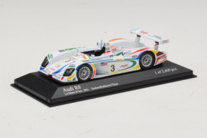 Audi R8 LMP #3 J. Herbert / R. Kelleners 24 Hours of Le Mans 2001 Minichamps 1:43 400010903 Metalli — kuva 2 / 5
