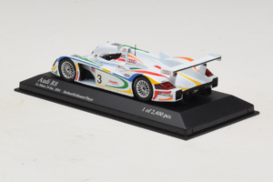 Audi R8 LMP #3 J. Herbert / R. Kelleners 24 Hours of Le Mans 2001 Minichamps 1:43 400010903 Metalli — kuva 3 / 5