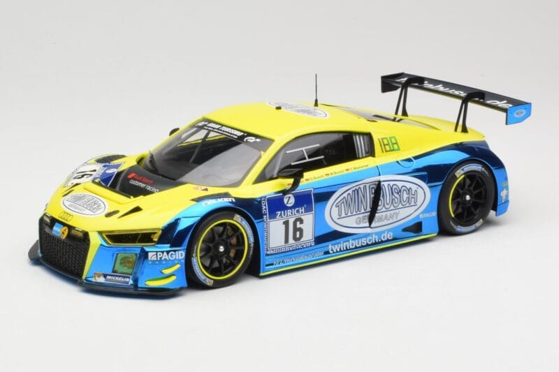 Audi R8 LMS #16 Twin Busch R. Rast / K. Busch 24h Nurburgring 2016 Minichamps 1:18 155161116 Metalli