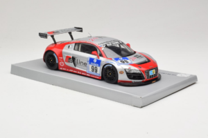 Audi R8 LMS #99 F. Biela / P. Kaffer / M. Fässler / M. Hennerici Phoenix Racing 24 Hours Nürburgring 2009 Spark 1:18 18S041 H — kuva 4 / 6
