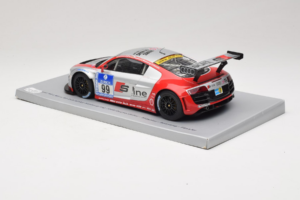 Audi R8 LMS #99 F. Biela / P. Kaffer / M. Fässler / M. Hennerici Phoenix Racing 24 Hours Nürburgring 2009 Spark 1:18 18S041 H — kuva 5 / 6