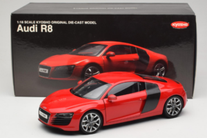 Audi R8 Punainen Kyosho 1:18 09213R Metalli — kuva 8 / 8