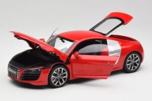 Audi R8 V10 Brilliant Punainen Kyosho 1:18 09216RR Metalli — kuva 2 / 8