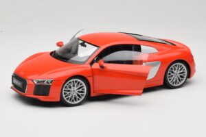 Audi R8 V10 Punainen Welly 1:18 18052W Metalli — kuva 2 / 8