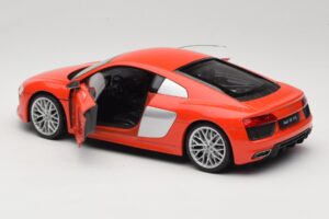 Audi R8 V10 Punainen Welly 1:18 18052W Metalli — kuva 5 / 8