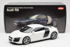 Audi R8 Type 42 Valkoinen Kyosho 1:18 09213W Metalli — kuva 8 / 8
