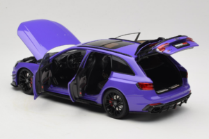 Audi RS4 B9 Avant Darwin Pro Violetti Kilo Works 1:18 KLW002301 Metalli — kuva 5 / 8
