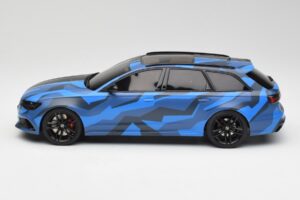 Audi RS6 C7 Avant GMK Sininen & Musta GT Spirit 1:18 GT799 Hartsi — kuva 3 / 6