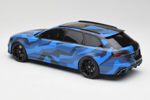 Audi RS6 C7 Avant GMK Sininen & Musta GT Spirit 1:18 GT799 Hartsi — kuva 5 / 6