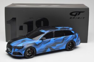 Audi RS6 C7 Avant GMK Sininen & Musta GT Spirit 1:18 GT799 Hartsi — kuva 6 / 6