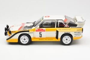Audi Sport Quattro S1 #5 W. Rohrl / C. Geistdorfer Rally Sanremo Winner 1985 AUTOart 1:18 88503 Komposiitti — kuva 4 / 8