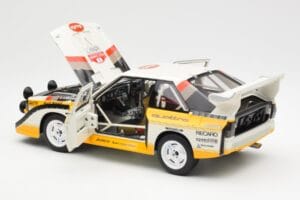 Audi Sport Quattro S1 #5 W. Rohrl / C. Geistdorfer Rally Sanremo Winner 1985 AUTOart 1:18 88503 Komposiitti — kuva 5 / 8