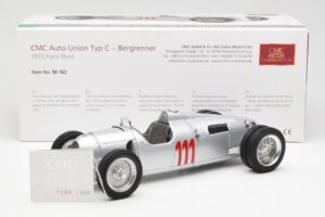 Auto Union Type C #111 H. Stuck Schauinsland Hillclimb Germany 1937 CMC 1:18 M-162 Metalli — kuva 6 / 6