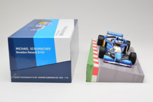Benetton B195 Renault #1 M. Schumacher European GP Winner F1 World Champion 1995 Minichamps 1:18 513953201 Metalli — kuva 6 / 7