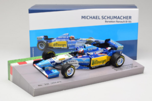 Benetton B195 Renault #1 M. Schumacher European GP Winner F1 World Champion 1995 Minichamps 1:18 513953201 Metalli — kuva 7 / 7