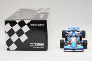 Benetton B195 Renault #1 M. Schumacher Benetton Formula French Grand Prix Winner 1995 Minichamps 1:18 100950001 Metalli — kuva 6 / 7