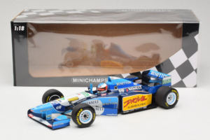 Benetton B195 Renault #1 M. Schumacher Benetton Formula French Grand Prix Winner 1995 Minichamps 1:18 100950001 Metalli — kuva 7 / 7