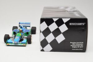Benetton Ford B194 #5 M. Schumacher Demonstration Run Belgian GP 2017 Minichamps 1:18 510941705 Metalli — kuva 6 / 6