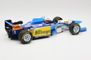 Benetton Renault B195 #1 M. Schumacher Winner Monaco GP 1995 Minichamps 1:18 510952301 Metalli — kuva 2 / 6