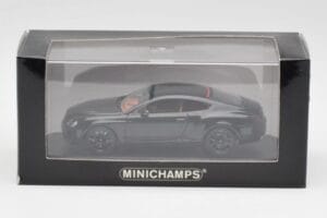 Bentley Continental GT Musta Mustilla Vanteilla Minichamps 1:43 BENTLEY002 Metalli — kuva 4 / 4