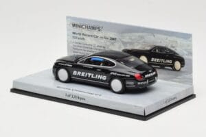 Bentley Continental GT World Record Car on Ice Musta Minichamps 1:43 436139026-O Metalli — kuva 3 / 4