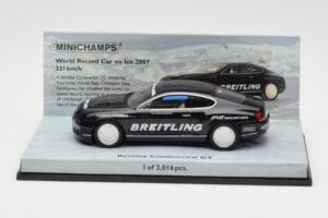 Bentley Continental GT World Record Car on Ice Musta Minichamps 1:43 436139026-O Metalli