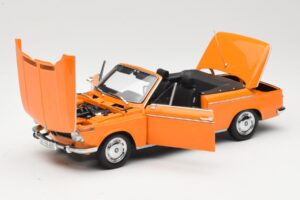 BMW 1600 E10 Cabriolet Oranssi Minichamps 1:18 100021030 Metalli — kuva 2 / 8