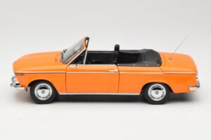BMW 1600 E10 Cabriolet Oranssi Minichamps 1:18 100021030 Metalli — kuva 4 / 8